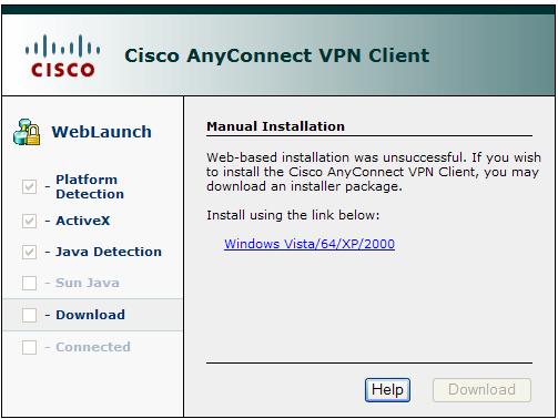 Unable to install cisco anyconnect windows 10