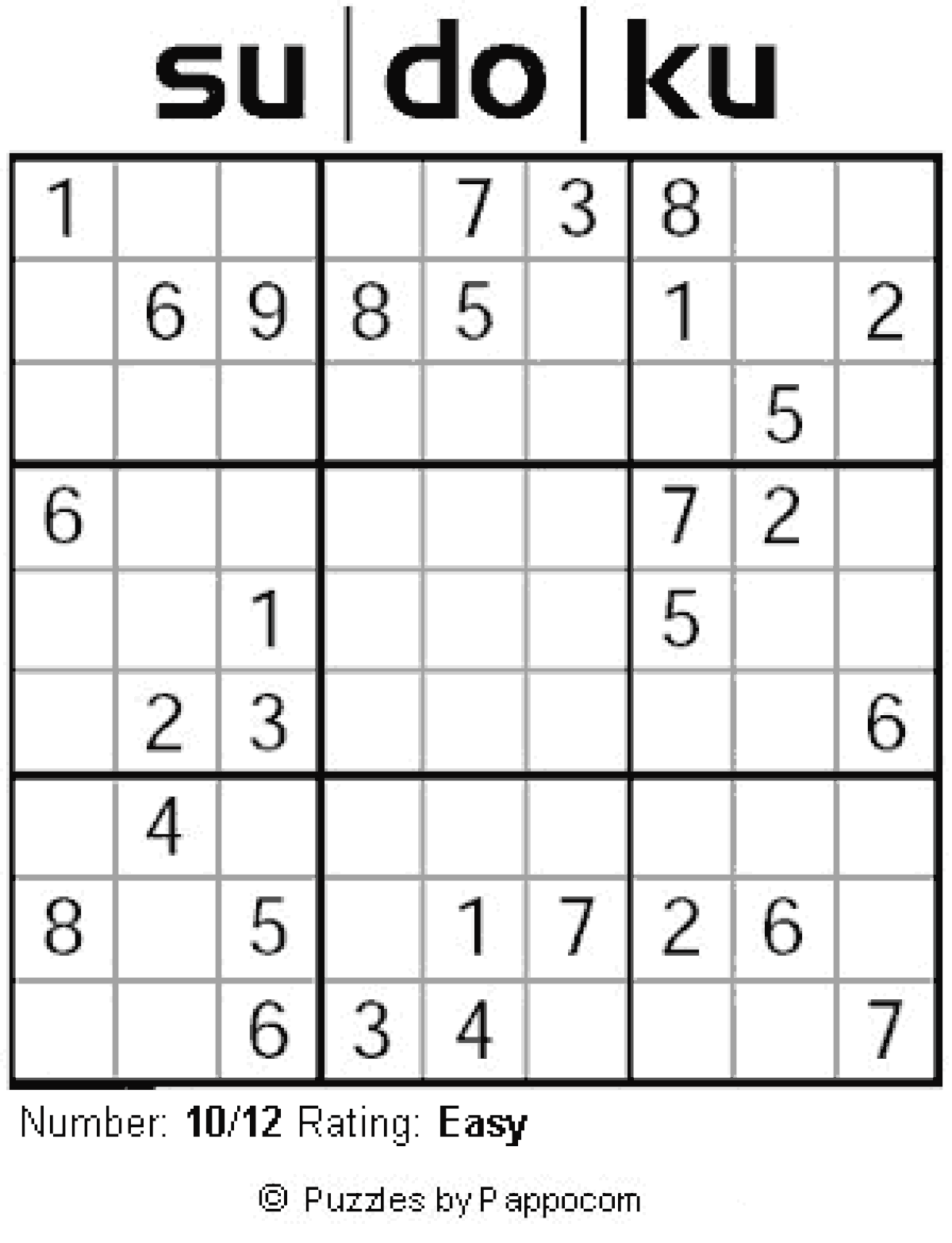 Pappocom Sudoku Key